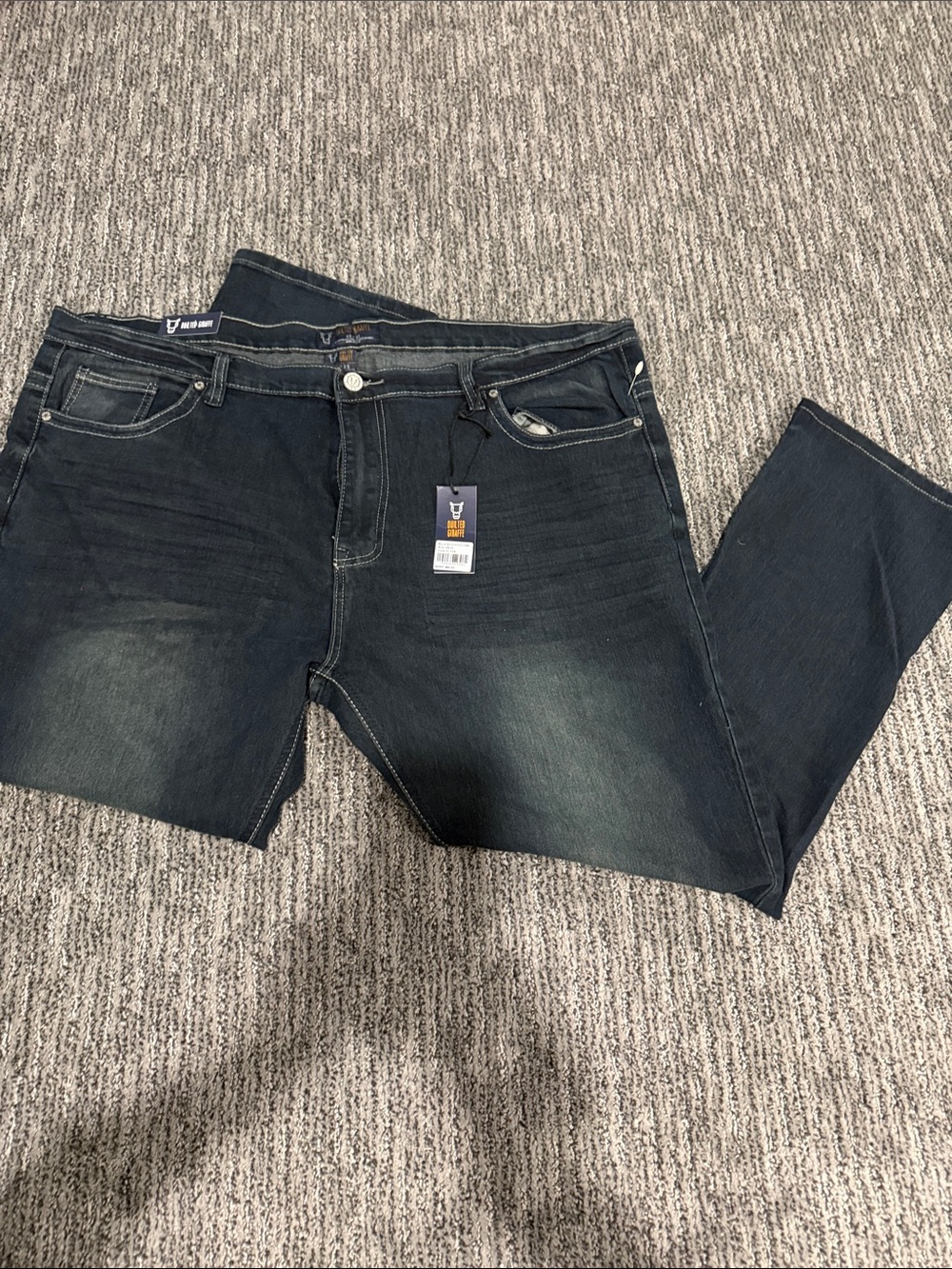 Quilted Giraffe New With Tags Dark Wash Men’s Jeans - Classic Straight Fit Clyde